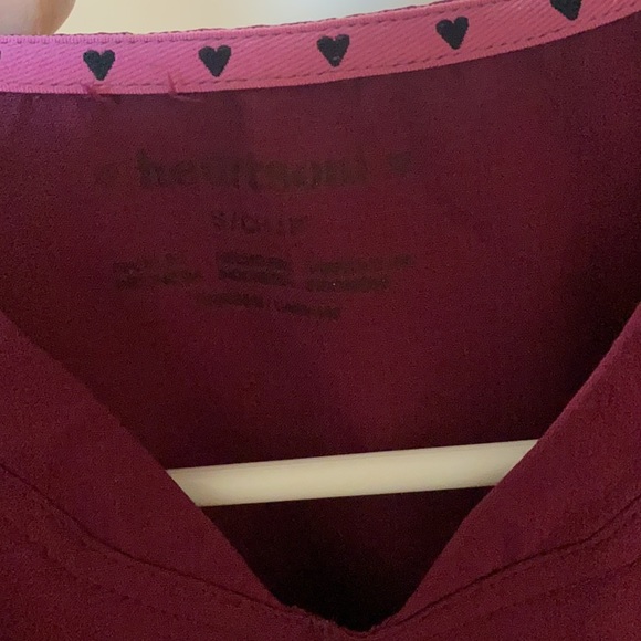 Heart Soul Scrubs, size small, color wine - Picture 4 of 4